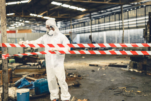 Professional Hoarding Cleanup technician working in Hyrum, UT